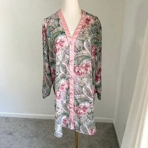 Vintage Victoria's Secret‎ Gold Label Paisley Floral Top Dress Coquette Regency